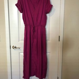 Lou & Grey fuchsia maxi dress